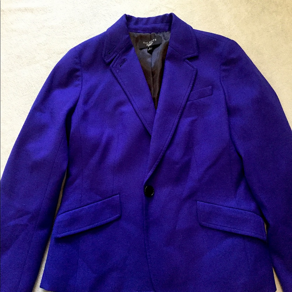 Royal Blue TALBOTS Blazer